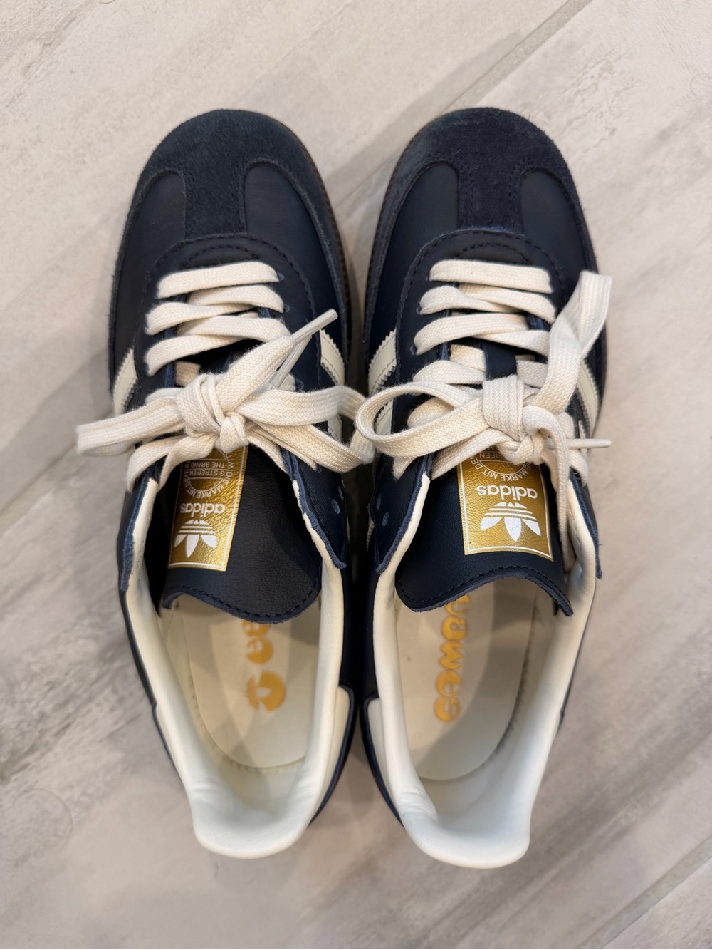 adidas blue navy sambas